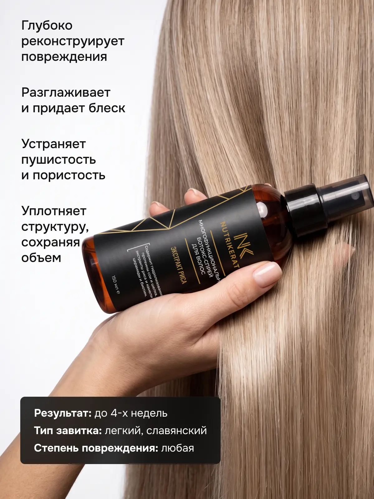 Ботокс-спрей действие
